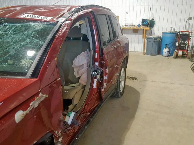 1C4NJCBA4GD600422 - 2016 JEEP COMPASS SP Qırmızı foto 10