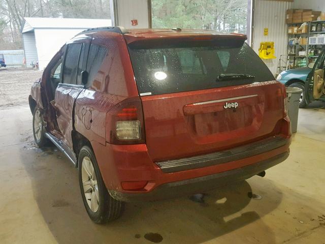 1C4NJCBA4GD600422 - 2016 JEEP COMPASS SP Qırmızı foto 3