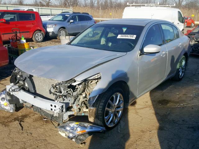 JN1CV6AR6DM756755 - 2013 INFINITI G37 SILVER photo 2