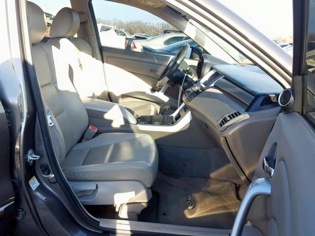 5J8TB18288A010060 - 2008 ACURA RDX GRAY photo 5