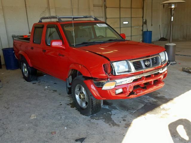 1N6ED27Y7YC388109 - 2000 NISSAN FRONTIER C RED photo 1