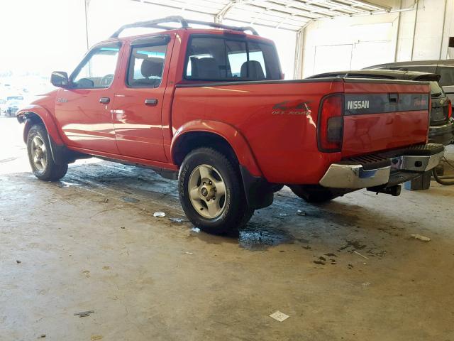 1N6ED27Y7YC388109 - 2000 NISSAN FRONTIER C RED photo 3