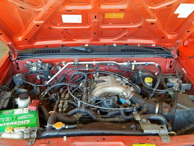 1N6ED27Y7YC388109 - 2000 NISSAN FRONTIER C RED photo 7