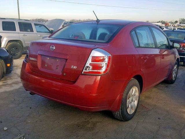 3N1AB61E17L641198 - 2007 NISSAN SENTRA 2.0 RED photo 4