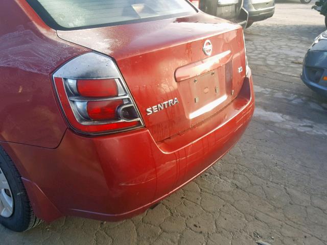 3N1AB61E17L641198 - 2007 NISSAN SENTRA 2.0 RED photo 9