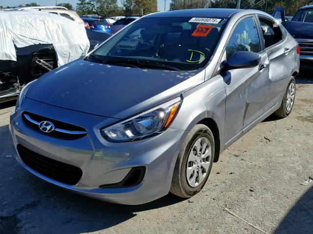 KMHCT4AE7HU351235 - 2017 HYUNDAI ACCENT SE GRAY photo 2