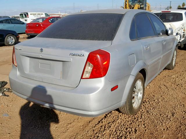 KL5JJ52Z74K929807 - 2004 SUZUKI FORENZA LX SILVER photo 4