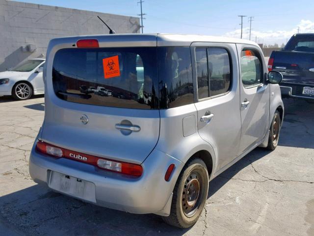 JN8AZ2KR5AT167055 - 2010 NISSAN CUBE BASE SILVER photo 4