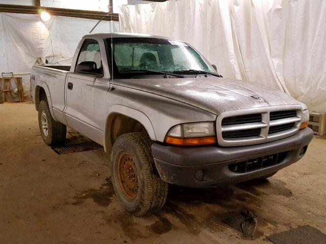 1D7GG16X23S355884 - 2003 DODGE DAKOTA SXT SILVER photo 1