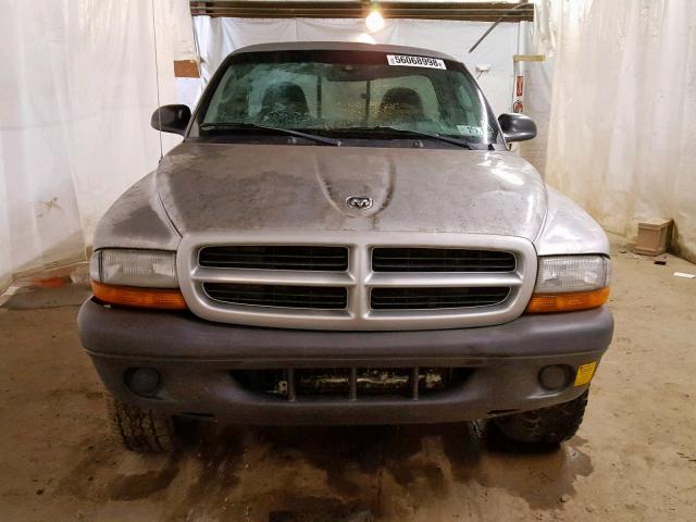 1D7GG16X23S355884 - 2003 DODGE DAKOTA SXT SILVER photo 9