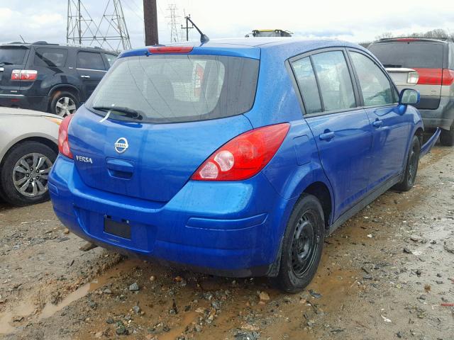 3N1BC1CP9BL434747 - 2011 NISSAN VERSA S BLUE photo 4