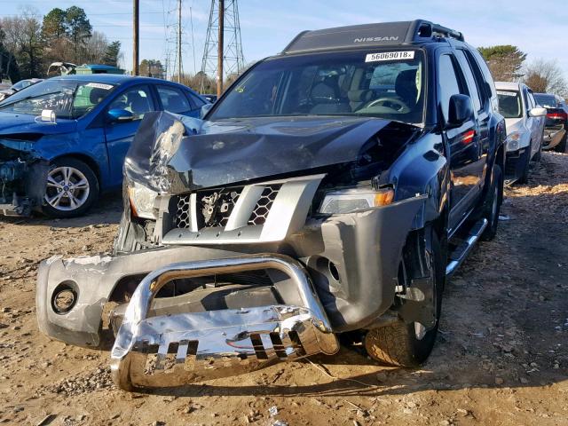 5N1AN08U45C647421 - 2005 NISSAN XTERRA OFF BLACK photo 2