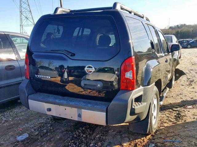 5N1AN08U45C647421 - 2005 NISSAN XTERRA OFF BLACK photo 4