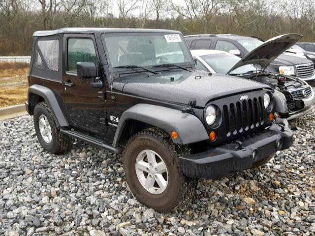 1J4FA24167L119485 - 2007 JEEP WRANGLER X BLACK photo 1