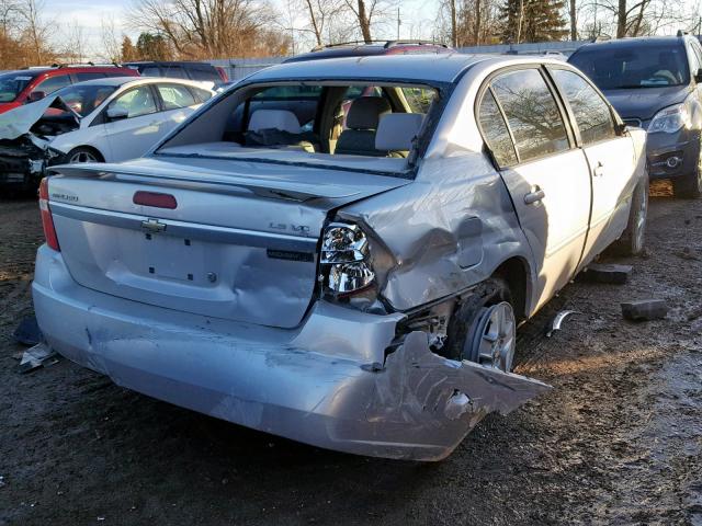 1G1ZT54895F270336 - 2005 CHEVROLET MALIBU LS 银色 照片 4