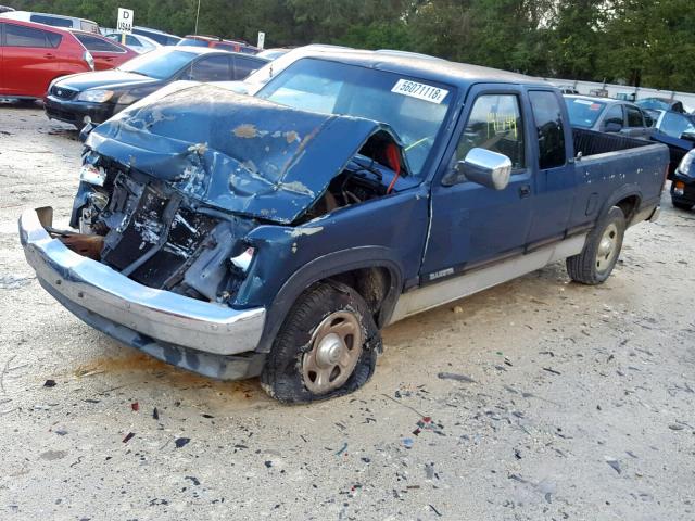 1B7GL23Y5RS602252 - 1994 DODGE DAKOTA GREEN photo 2