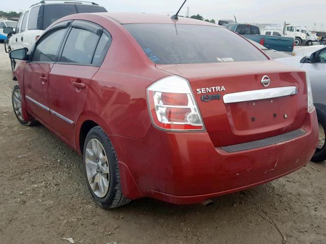 3N1AB6AP6AL627614 - 2010 NISSAN SENTRA 2.0 RED photo 3