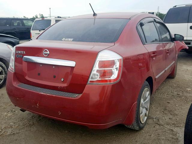 3N1AB6AP6AL627614 - 2010 NISSAN SENTRA 2.0 RED photo 4