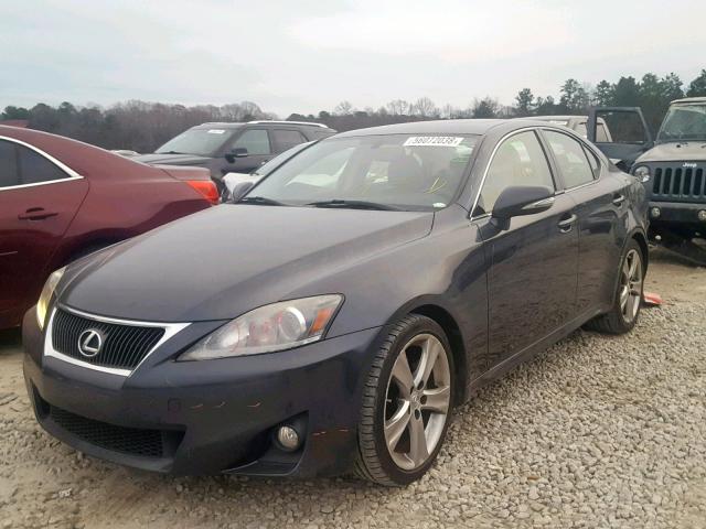 JTHBF5C21B5139799 - 2011 LEXUS IS 250 GRAY photo 2