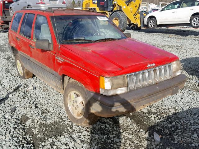 1J4GZ58S2PC701357 - 1993 JEEP GRAND CHER RED photo 1