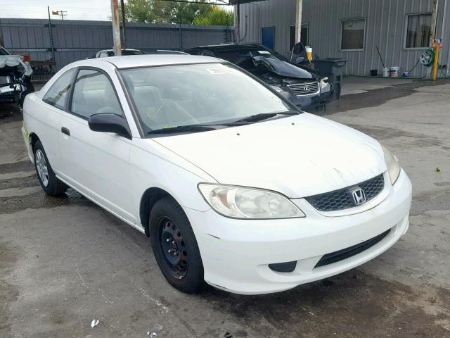 1HGEM22134L057861 - 2004 HONDA CIVIC DX V WHITE photo 1