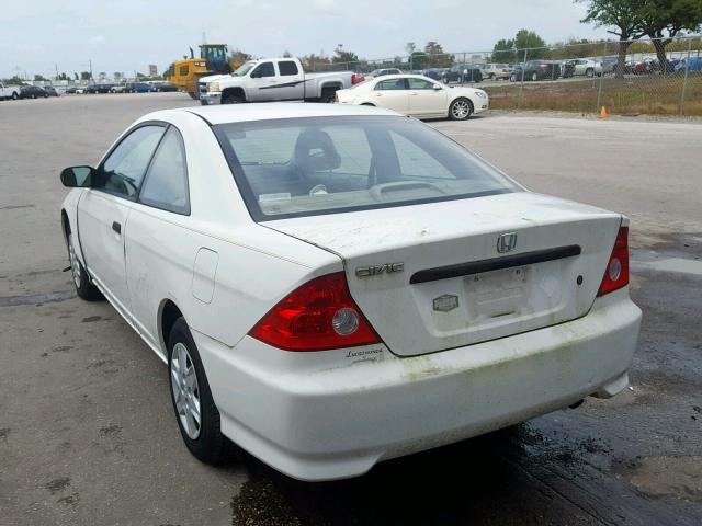 1HGEM22134L057861 - 2004 HONDA CIVIC DX V WHITE photo 3