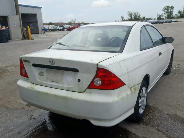 1HGEM22134L057861 - 2004 HONDA CIVIC DX V WHITE photo 4