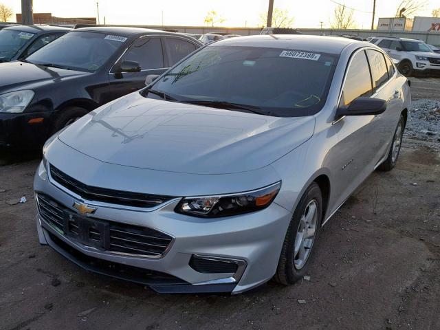 1G1ZB5ST3HF237606 - 2017 CHEVROLET MALIBU LS SILVER photo 2