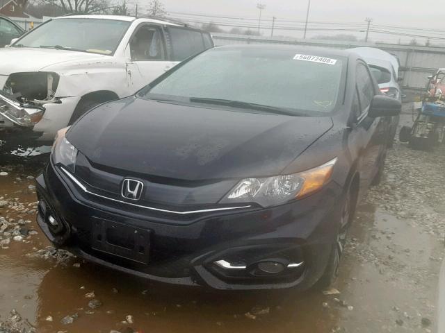 2HGFG3B03EH520525 - 2014 HONDA CIVIC EXL BLACK photo 2