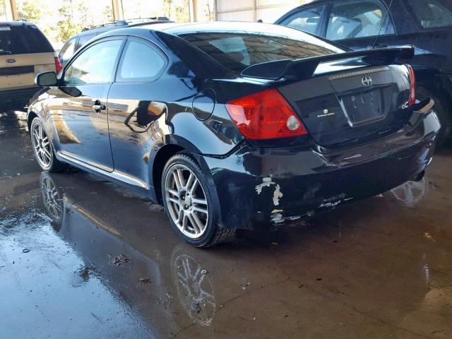 JTKDE167370170286 - 2007 TOYOTA SCION TC შავი ფოტო 3