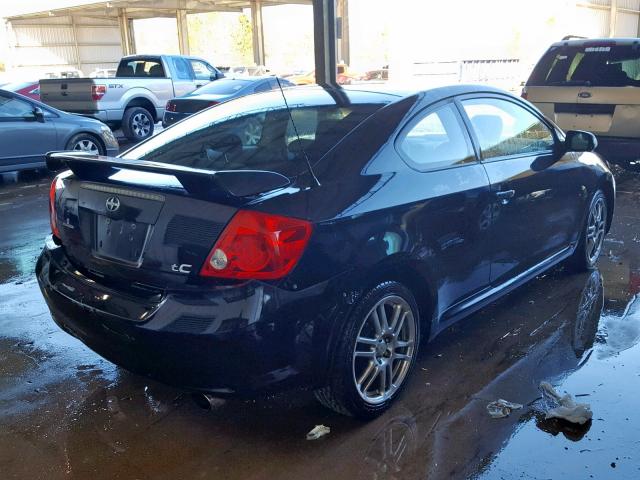JTKDE167370170286 - 2007 TOYOTA SCION TC შავი ფოტო 4