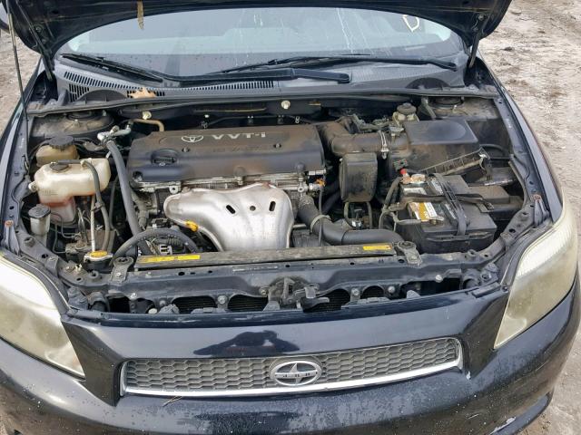 JTKDE167370170286 - 2007 TOYOTA SCION TC შავი ფოტო 7
