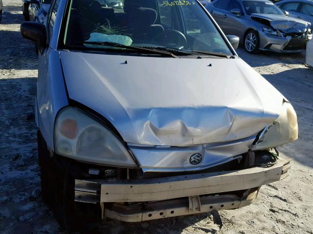 JS2RA41S335169325 - 2003 SUZUKI AERIO S SILVER photo 9