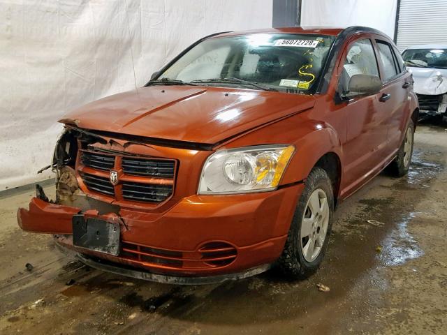 1B3HB28B67D351093 - 2007 DODGE CALIBER ORANGE photo 2