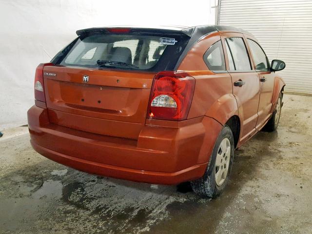 1B3HB28B67D351093 - 2007 DODGE CALIBER ORANGE photo 4