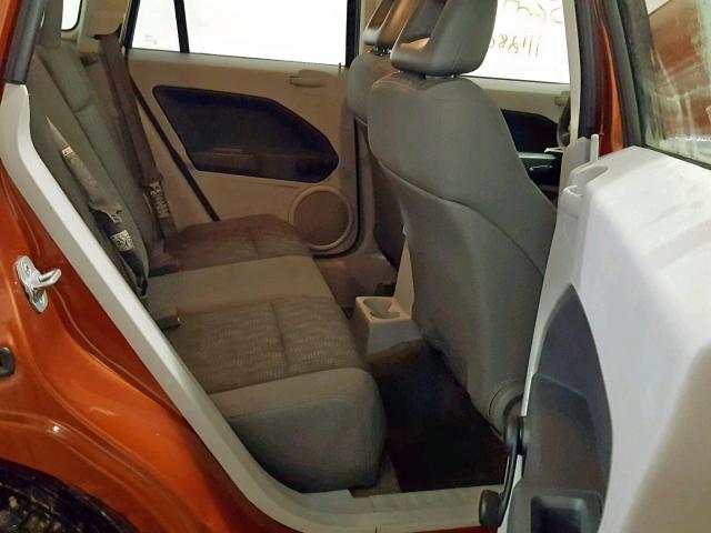 1B3HB28B67D351093 - 2007 DODGE CALIBER ORANGE photo 6