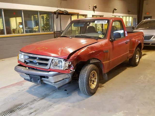 1FTCR10A0TPA81577 - 1996 FORD RANGER RED photo 2