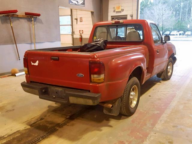 1FTCR10A0TPA81577 - 1996 FORD RANGER RED photo 4