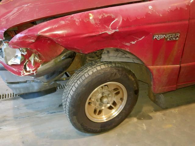 1FTCR10A0TPA81577 - 1996 FORD RANGER RED photo 9