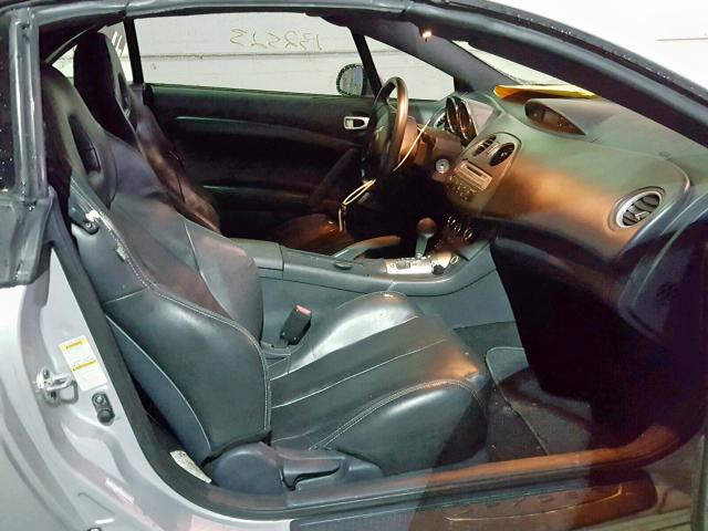 4A3AL25F47E038328 - 2007 MITSUBISHI ECLIPSE SP SILVER photo 5