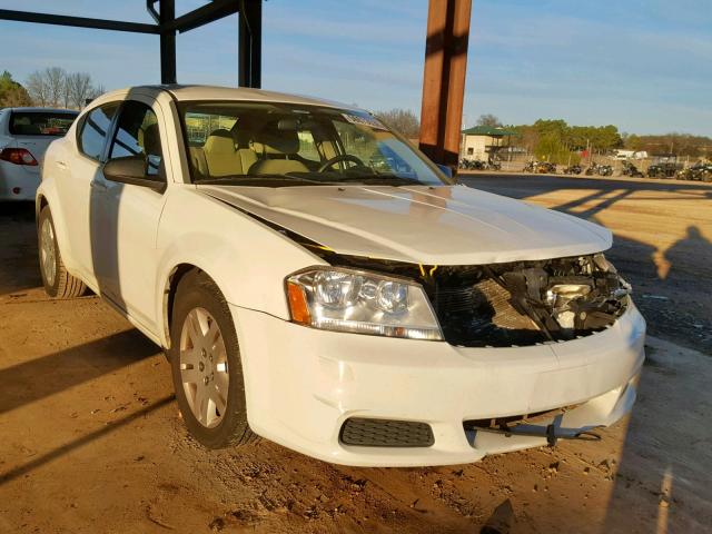 1B3BD4FB6BN606262 - 2011 DODGE AVENGER EX WHITE photo 1