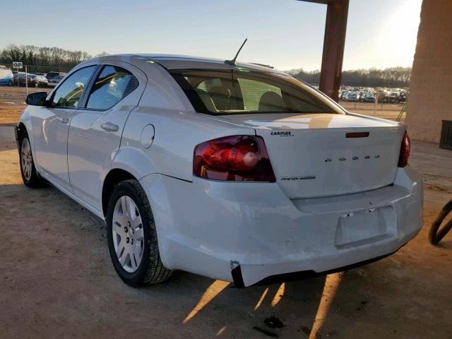 1B3BD4FB6BN606262 - 2011 DODGE AVENGER EX WHITE photo 3