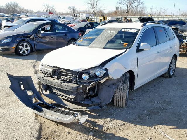 3VWPL7AJ7EM618049 - 2014 VOLKSWAGEN JETTA TDI WHITE photo 2