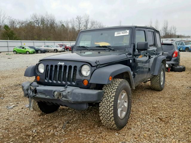 1J4GA39157L121778 - 2007 JEEP WRANGLER X BLACK photo 2