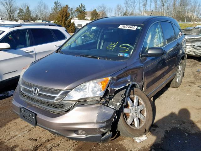 5J6RE4H49BL070146 - 2011 HONDA CR-V SE GRAY photo 2