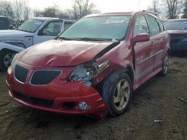 5Y2SM65866Z426794 - 2006 PONTIAC VIBE RED photo 2