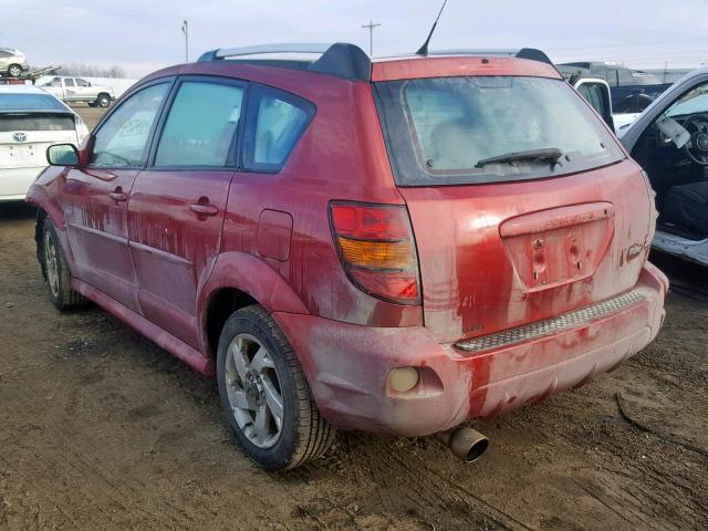 5Y2SM65866Z426794 - 2006 PONTIAC VIBE RED photo 3