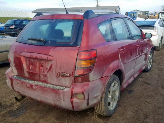 5Y2SM65866Z426794 - 2006 PONTIAC VIBE RED photo 4