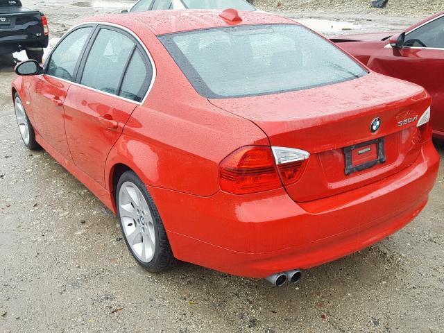 WBAVD33536KV61869 - 2006 BMW 330 XI RED photo 3