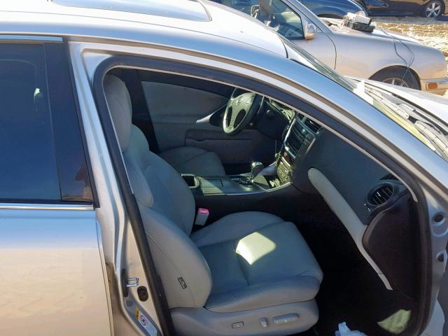 JTHBK262065012604 - 2006 LEXUS IS 250 SILVER photo 5